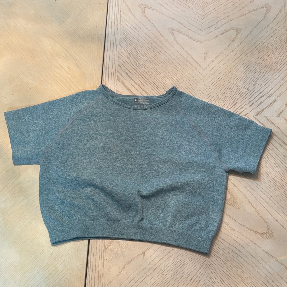 SHEIN Kids Heather Gray Short Sleeve Tee
